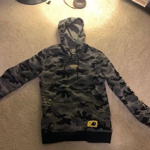 Mens Small Brooklyn Cloth Camo Hoodie